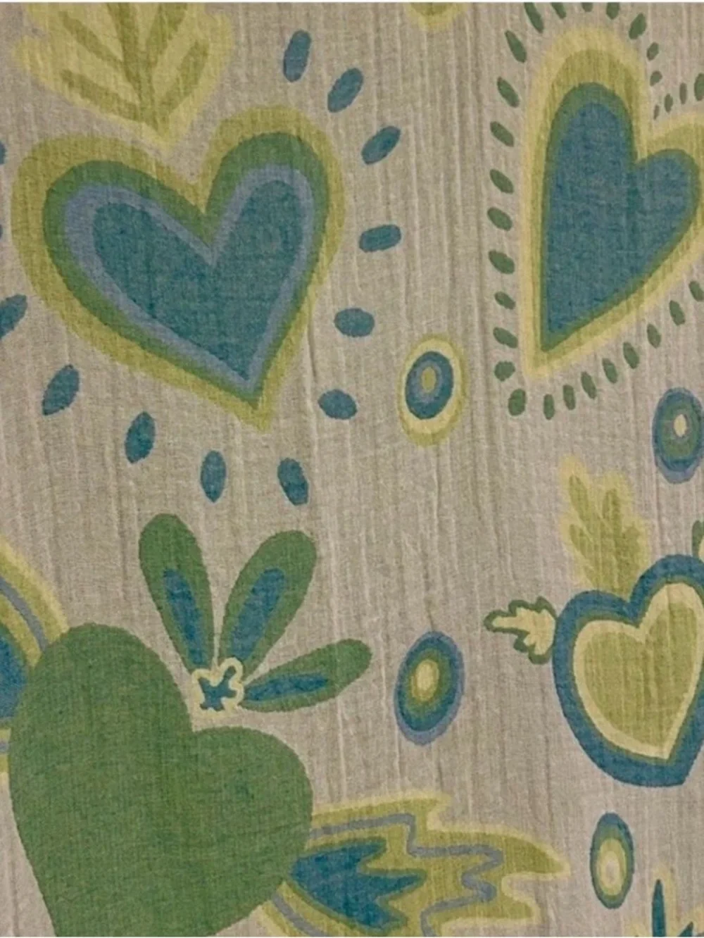 Heart Patterned Throw Blanket Green and Blue Last Available Best Seller New NWT